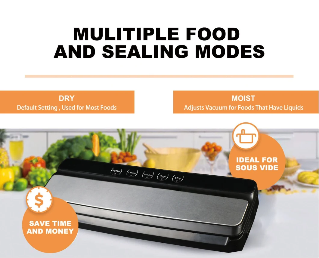 Ootd 32cm Sealing Width Vacuum Sealer for Food Fresh