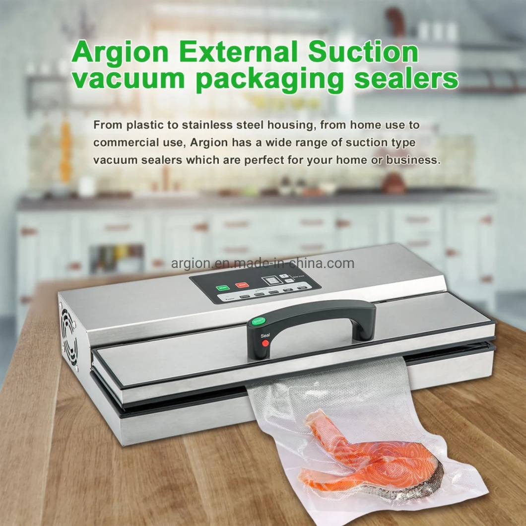 Kitchen Equipment Commercial Stainless Steel 400mm Sealer Width Vacuum Packing Machine