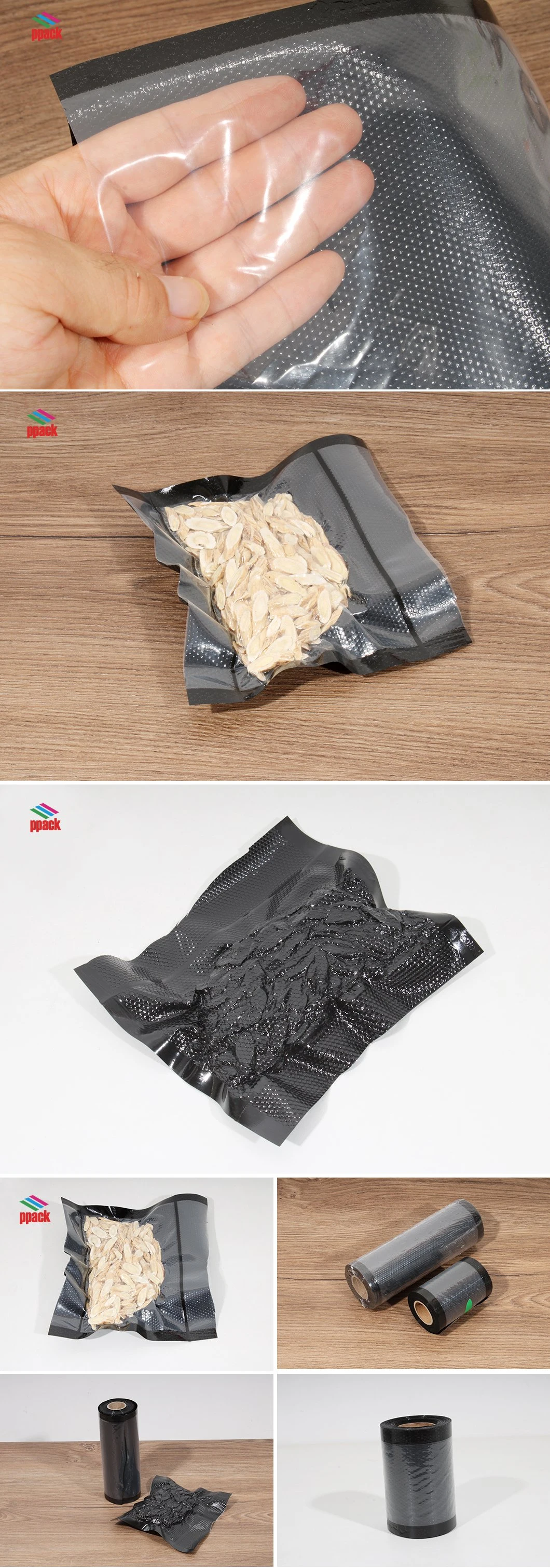 Sample Free! Plastic Food Packaging Embossed Vacuum Bag Sealer Roll Made in China Manufacture