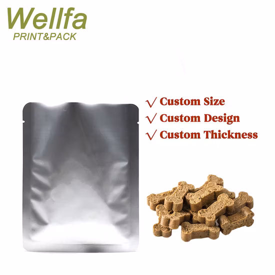 Custom Resealable Food Bags Wet Pet Vacuum Three Seal Frozen and Dry Middle Sealing Stick Beef Jerky Dog Treats Packaging Bag