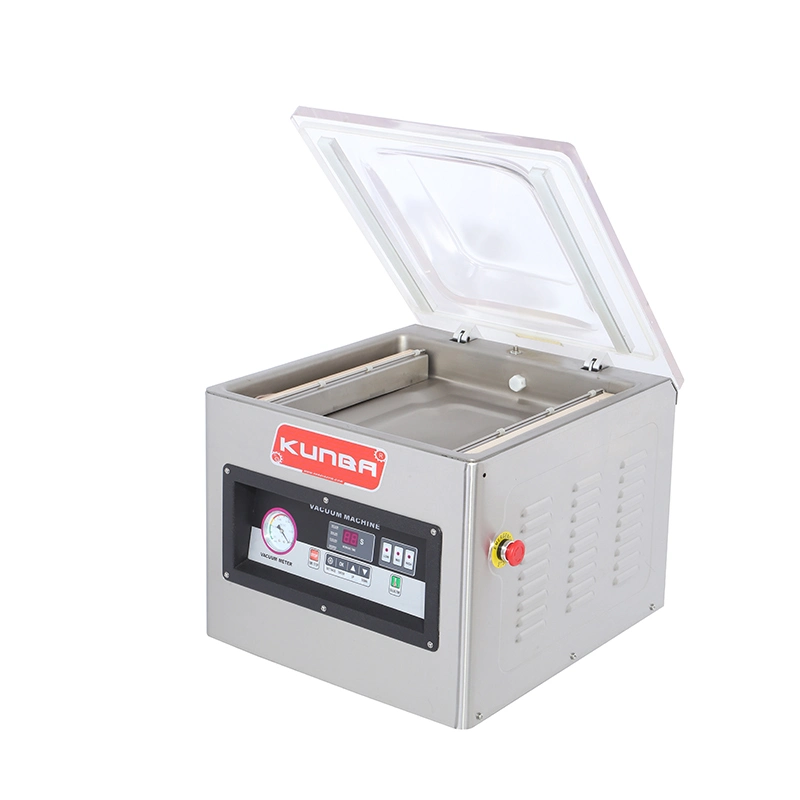 KunBa Dz-400 Single Chamber Vacuum Sealer Packaging Machine for Apparel Food Beverage Commodity Chemical