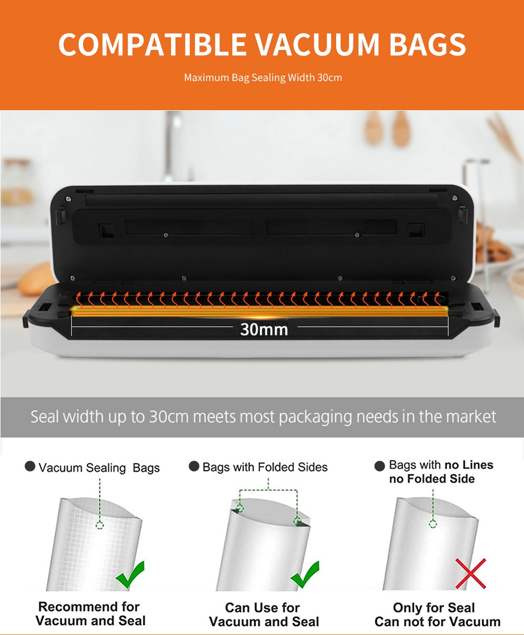 Fantastic New Space Saver Sous Vide Chef Vacuum Sealer From China Factory